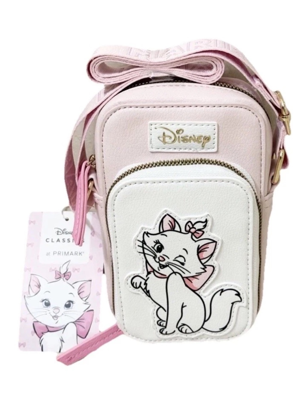 Disney Marie Aristocats Faux Leather Crossbody Bag Cellphone Holder*Primark*-NEW